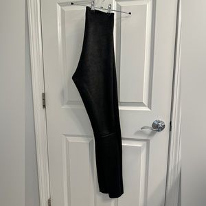 Commando faux suede black leggings, size XS